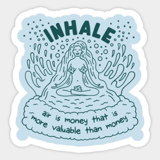 Inhale Sticker